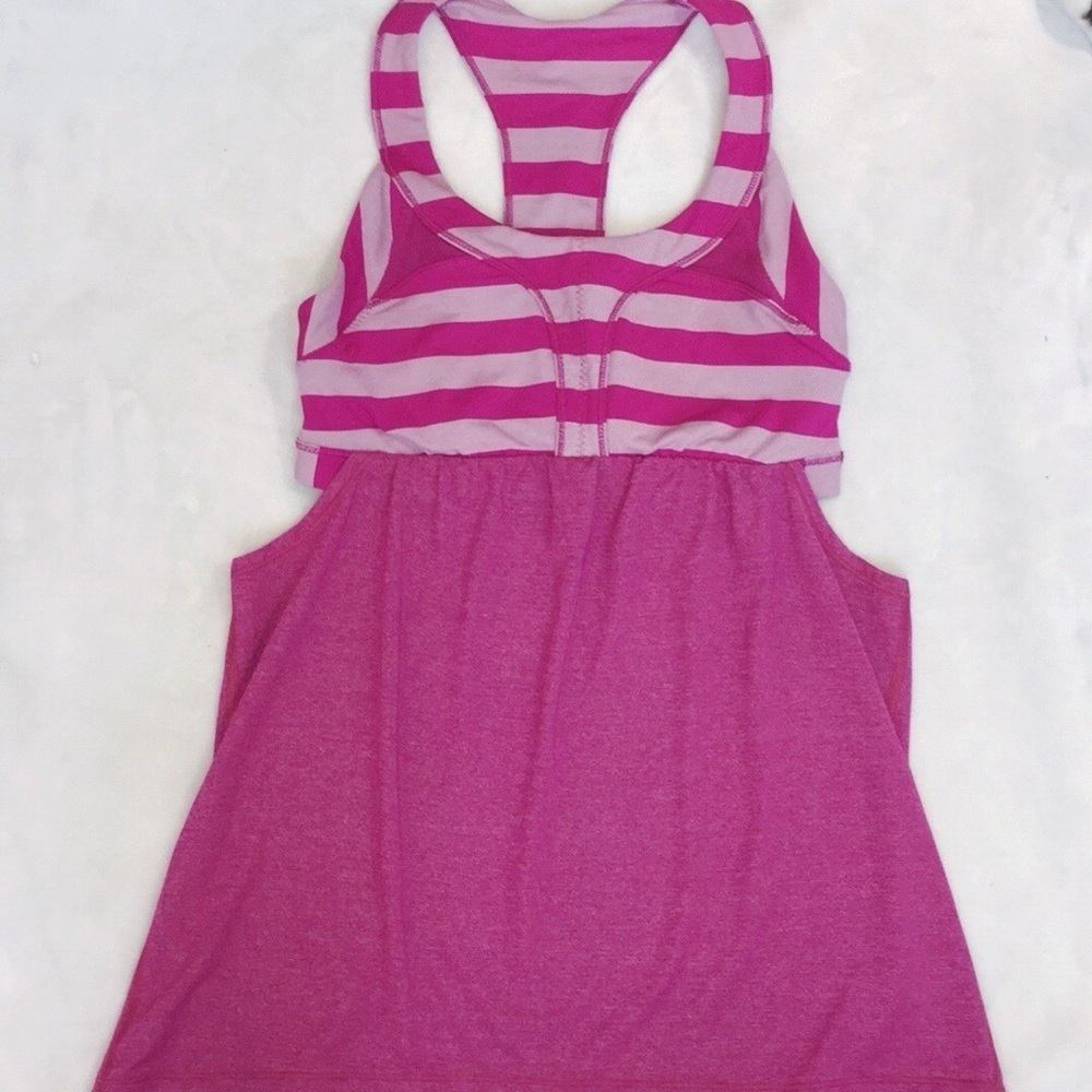 Lululemon EUC pink sz 6 bra tank